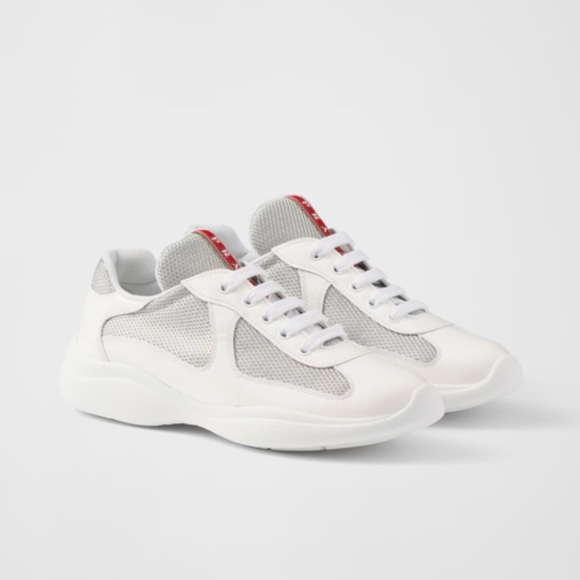 Prada America's Cup Patent in White/Silver IT 38 / US 8 - Picture 2 of 13